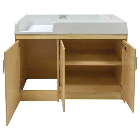 Birch Plywood Infant Changing Table - Tot Mate Birch Plywood Infant Changing Table - Tot Mate