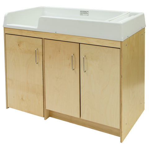 Birch Plywood Toddler Walkup Changing Table - Tot Mate Birch Plywood Toddler Walkup Changing Table - Tot Mate