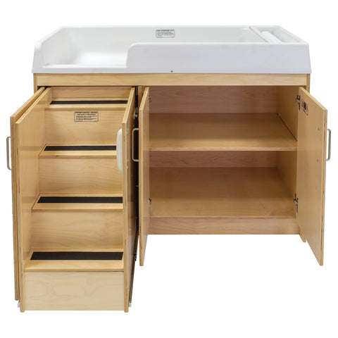Birch Plywood Toddler Walkup Changing Table - Tot Mate Birch Plywood Toddler Walkup Changing Table - Tot Mate