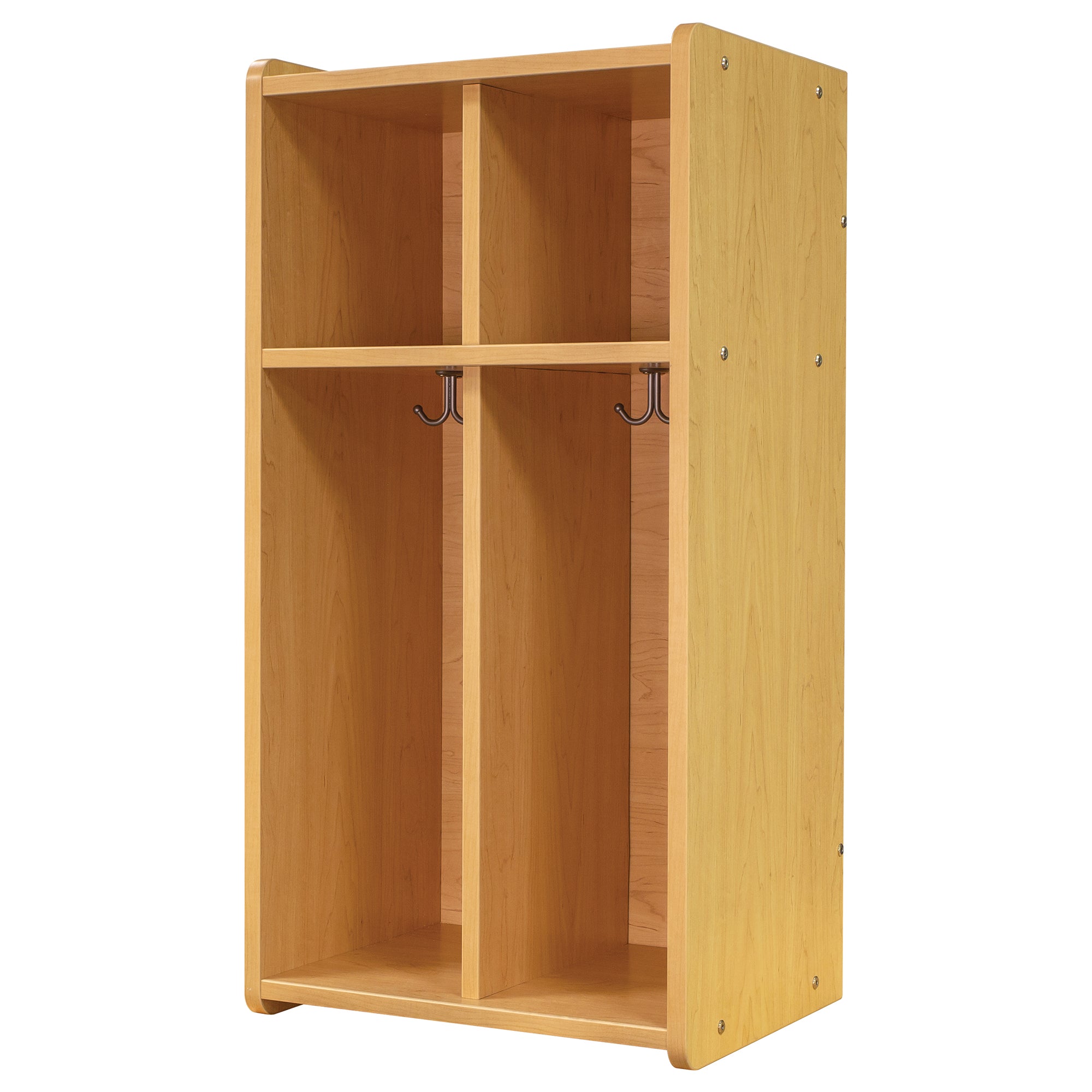 2-Section Wall Locker with Cubbies 19" Wide - Tot Mate 2-Section Wall Locker with Cubbies 19" Wide - Tot Mate
