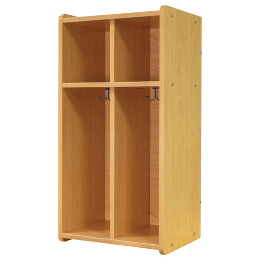 2-Section Wall Locker with Cubbies 19" Wide - Tot Mate