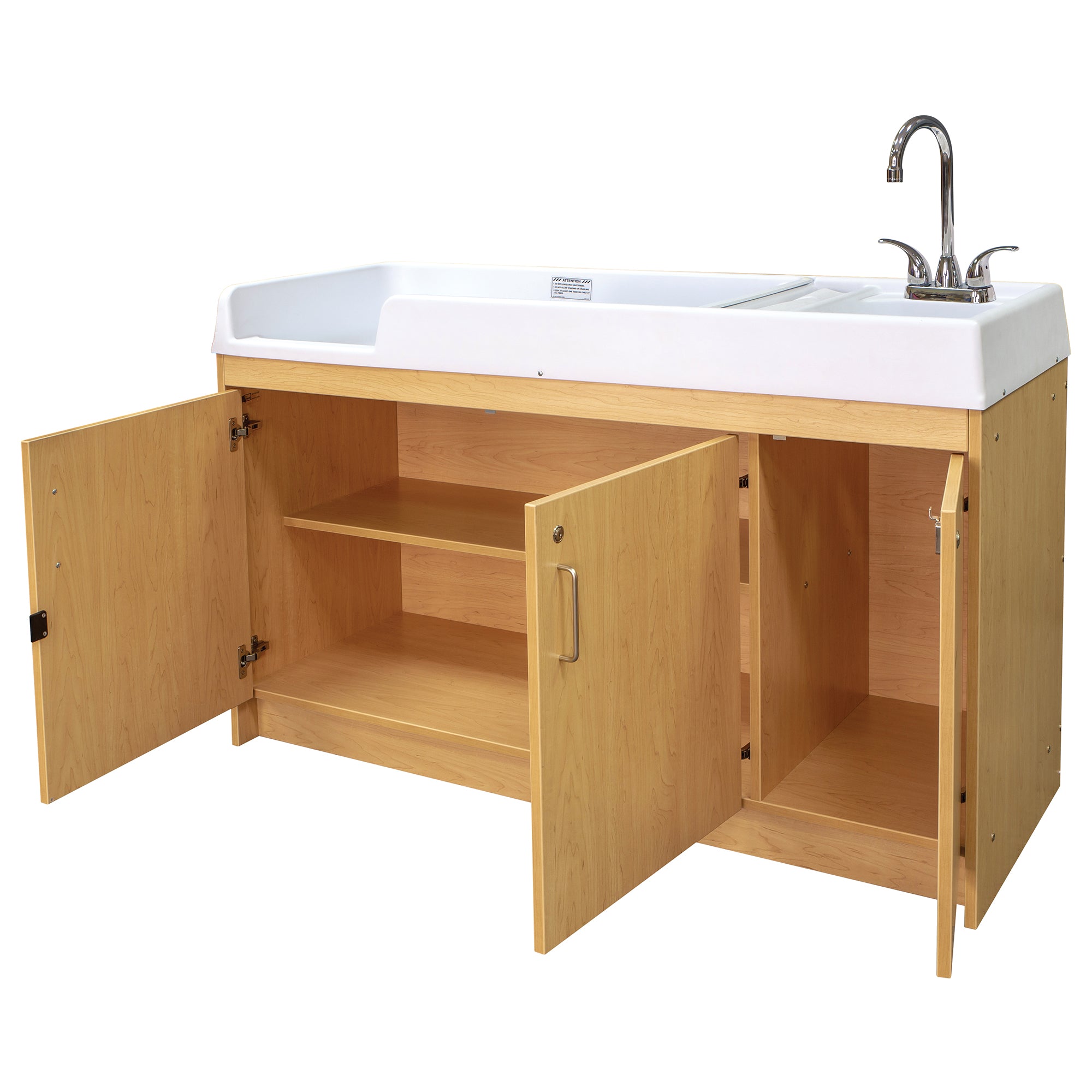 Infant Changing Table with Sink 59-1/2" Wide - Tot Mate Infant Changing Table with Sink 59-1/2" Wide - Tot Mate