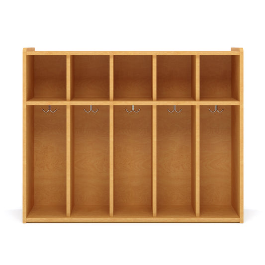 5-Section Wall Locker with Cubbies 46" Wide - Tot Mate