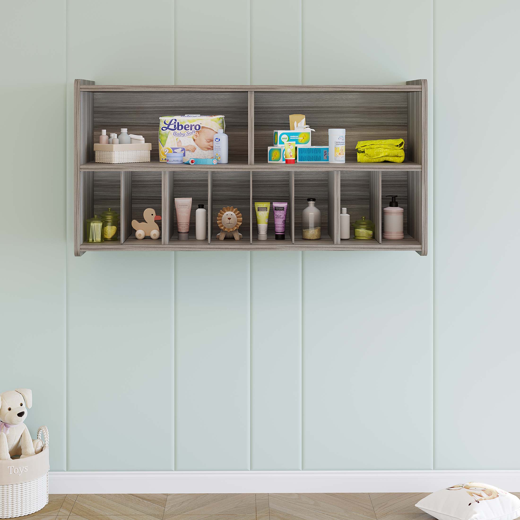 Birch Diaper Wall Storage by Tot Mate