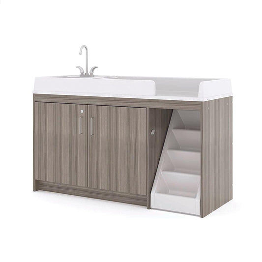 Toddler Walkup Changing Table with Sink 59-1/2" Wide - Tot Mate