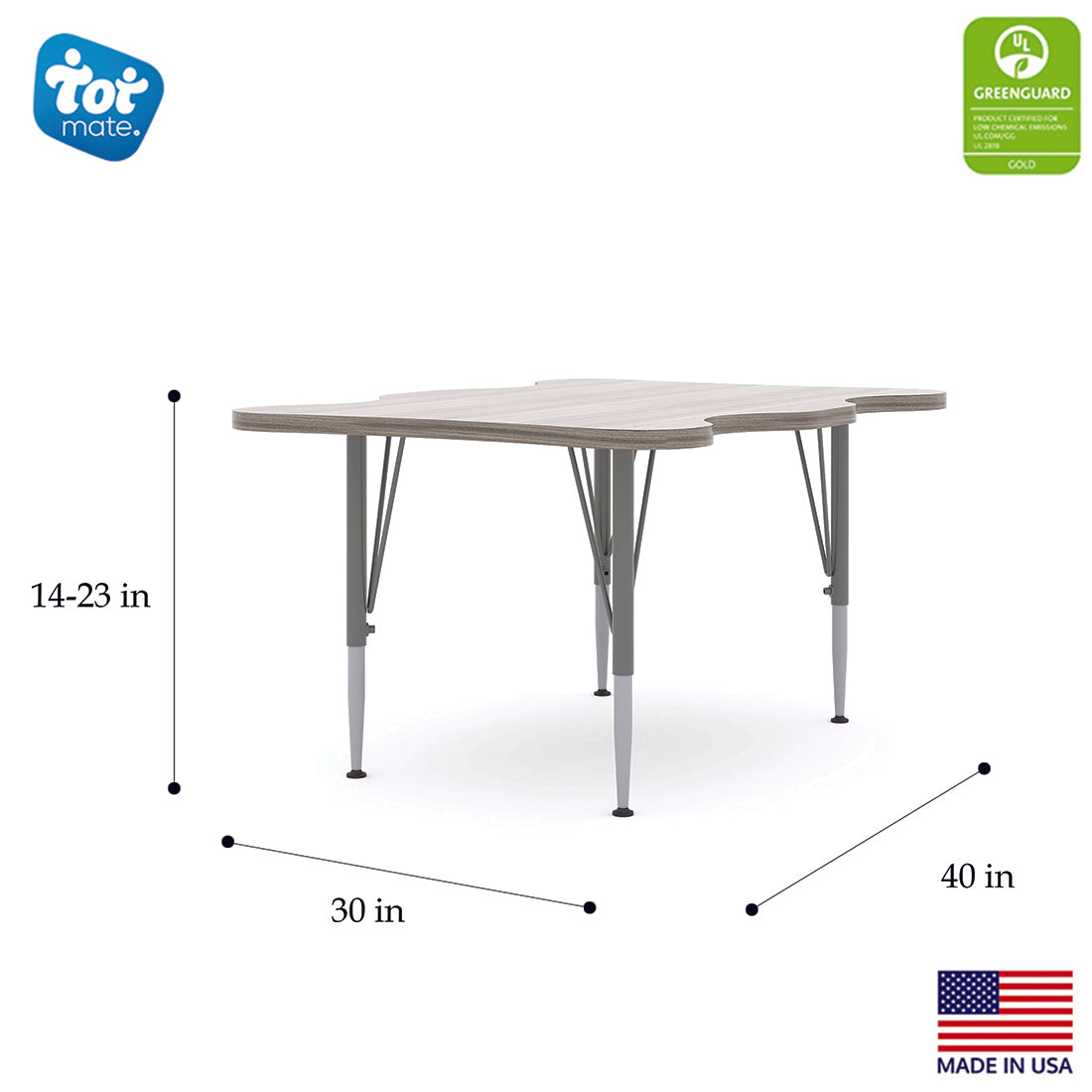 My Place Rectangular Table - 4 seat 40" Wide