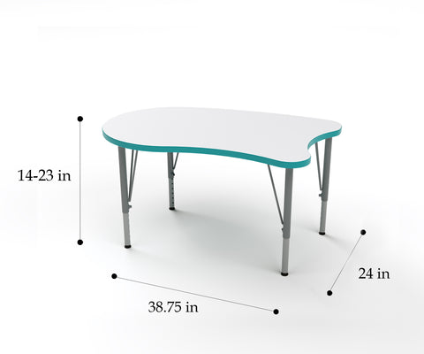 Versa Curve Desk - Large Worksurface 38.7"W x 24"D