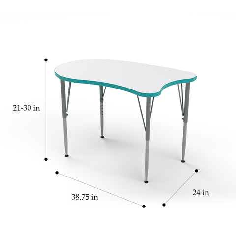 Versa Curve Desk - Large Worksurface 38.7"W x 24"D