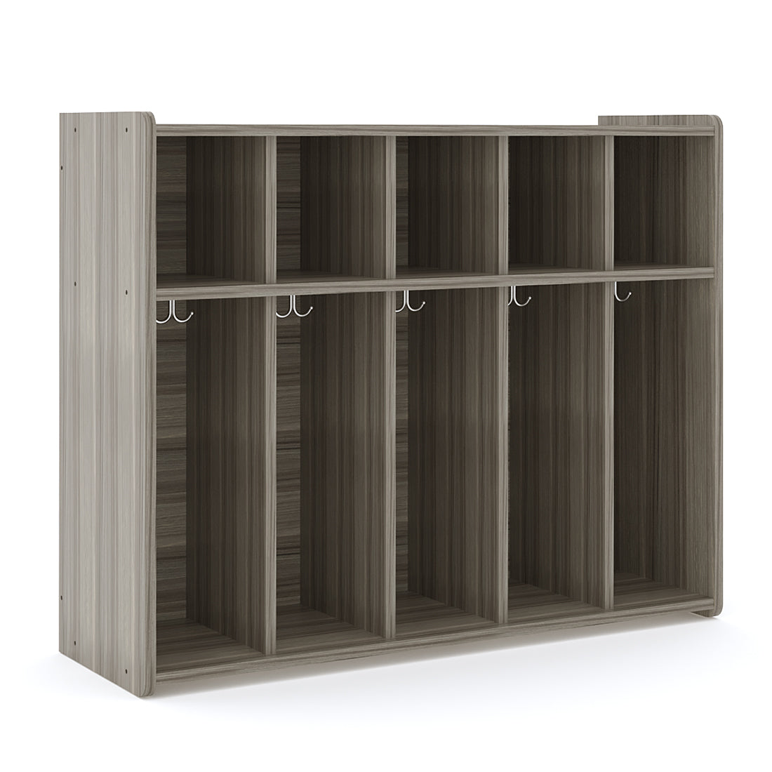 5-Section Wall Locker with Cubbies 46" Wide