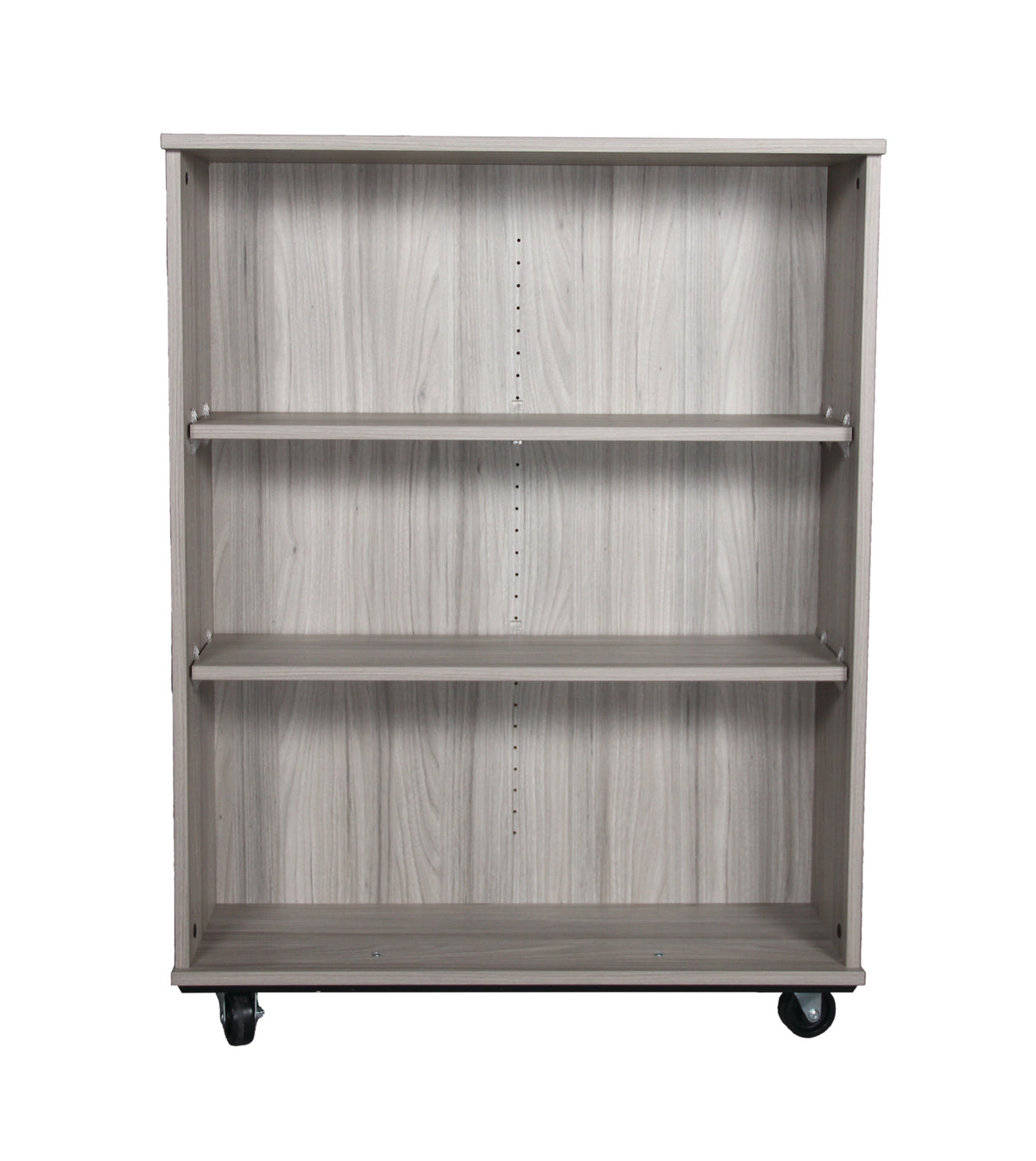 Shadow Elm Double-Sided Mobile Bookshelf - 3 Shelves - Tot Mate Daycare & Classroom Furniture