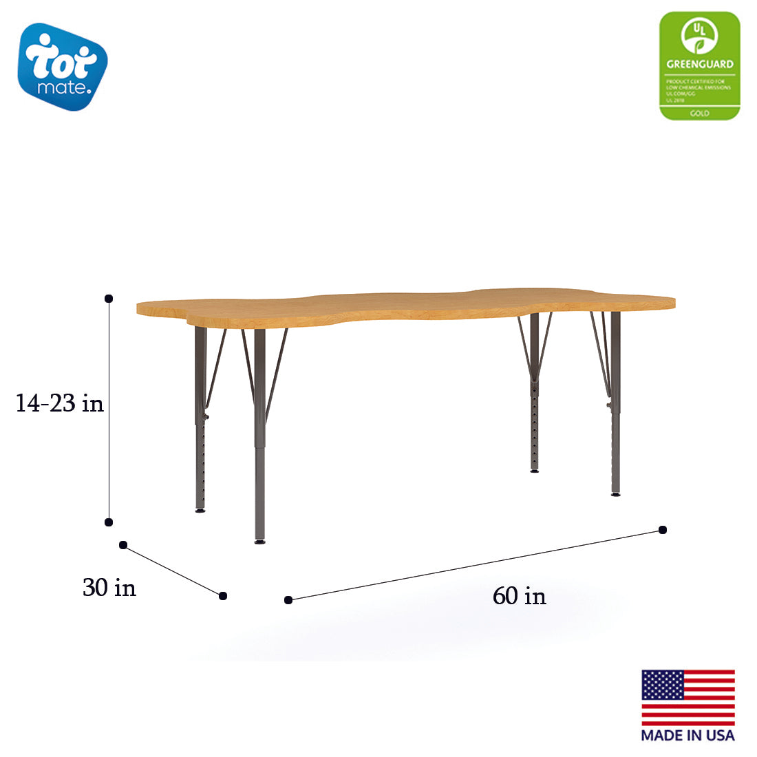 My Place Rectangular Table, 6 Seat, 60" Wide