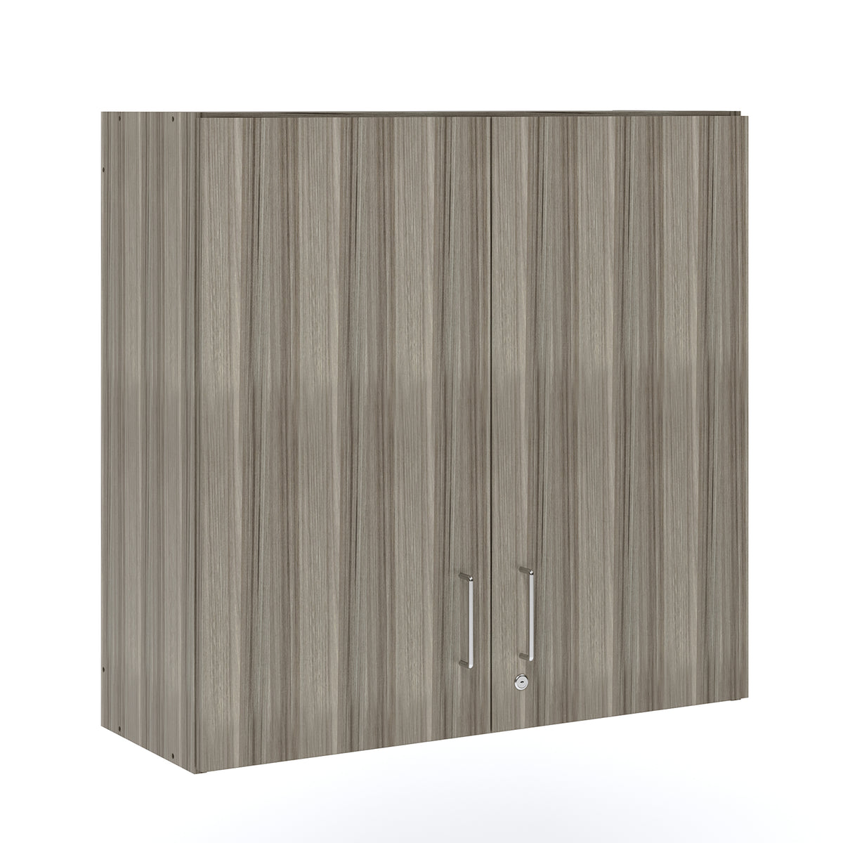 Large Wall Mounted Classroom Storage Cabinet - Elm - Lockable Doors - Tot Mate