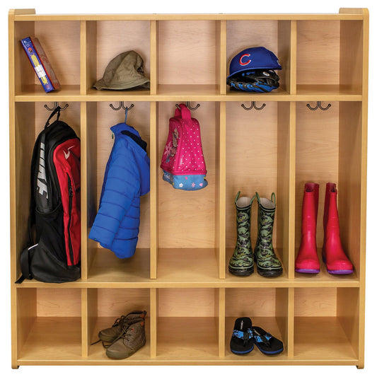 Preschool Cubbies - floor lockers with cubbies and hooks - Tot Mate