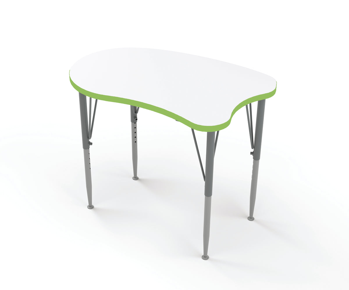 Versa Curve Desk - Large Worksurface 38.7"W x 24"D - Tot Mate