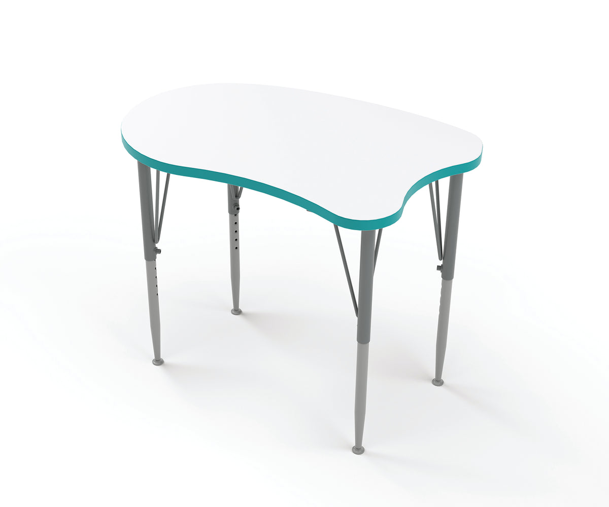 Versa Curve Desk - Large Worksurface 38.7"W x 24"D - Tot Mate