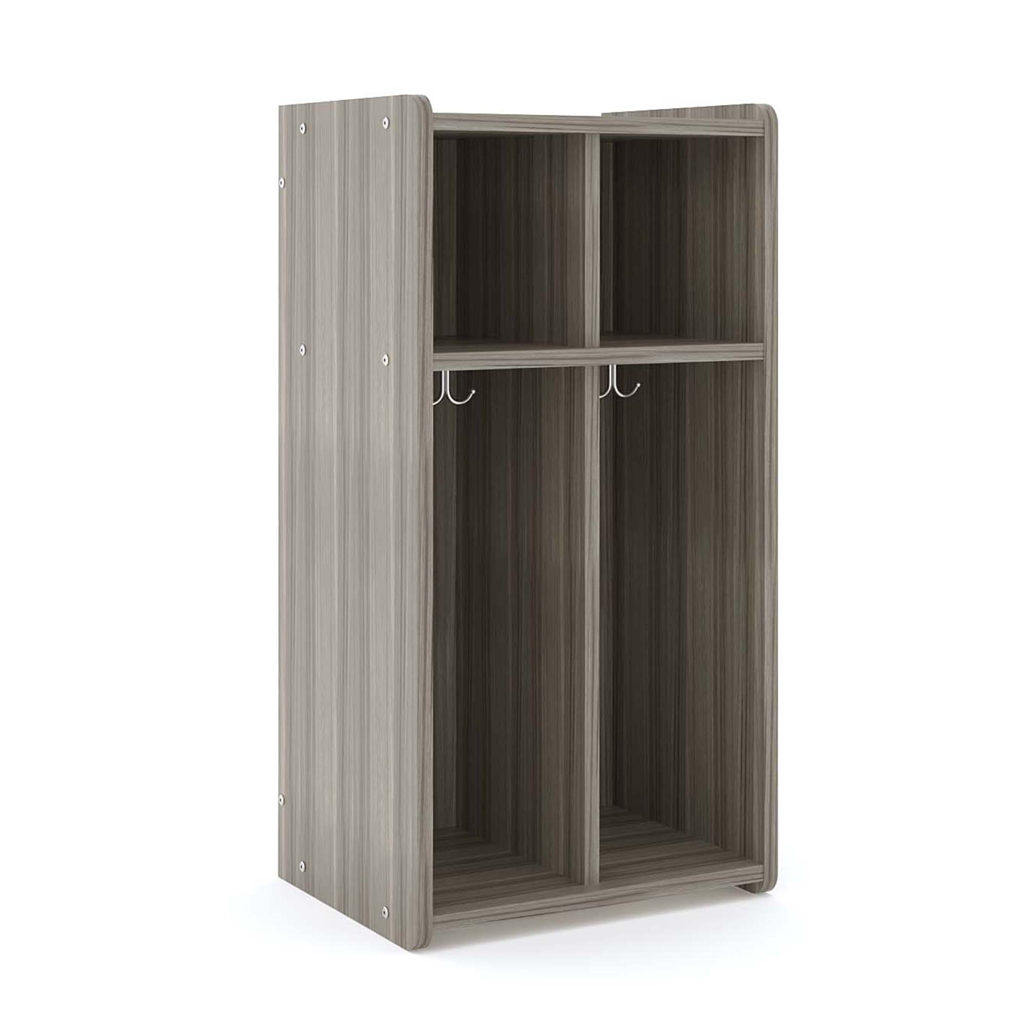 2-Section Wall Locker with Cubbies 19" Wide