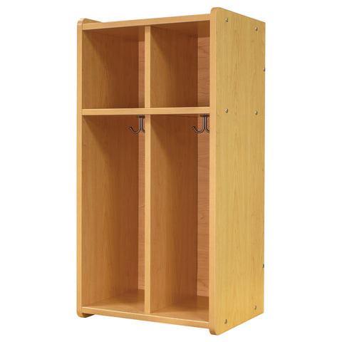 2-Section Wall Locker with Cubbies 19" Wide