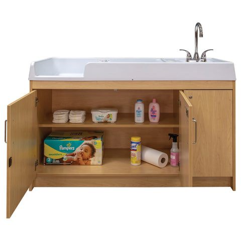 Infant Changing Table with Sink 59-1/2" Wide